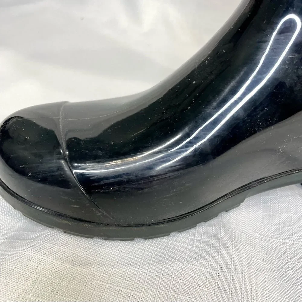 Ugg Rain Boot Black Shiny Size 2